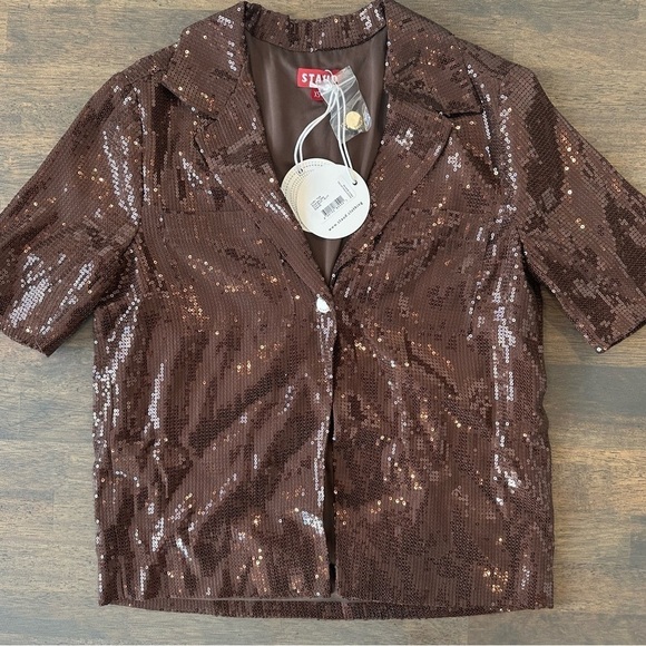 Staud Carey Metallic Top - Picture 8 of 11